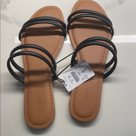 J. Crew Shoes - NWT J Crew Black Seaside Slide Sandals
